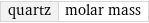 quartz | molar mass