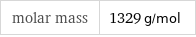 molar mass | 1329 g/mol