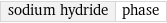 sodium hydride | phase