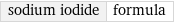 sodium iodide | formula