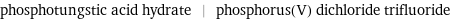 phosphotungstic acid hydrate | phosphorus(V) dichloride trifluoride