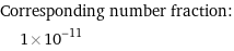 Corresponding number fraction:  | 1×10^-11