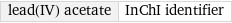 lead(IV) acetate | InChI identifier