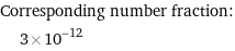 Corresponding number fraction:  | 3×10^-12