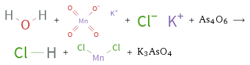  + + + As4O6 ⟶ + + K3AsO4