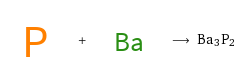  + ⟶ Ba3P2