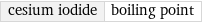 cesium iodide | boiling point