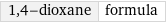 1, 4-dioxane | formula