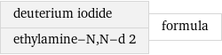 deuterium iodide ethylamine-N, N-d 2 | formula