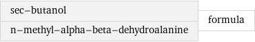 sec-butanol n-methyl-alpha-beta-dehydroalanine | formula