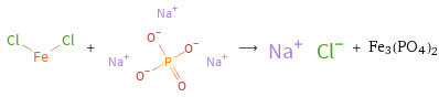  + ⟶ + Fe3(PO4)2