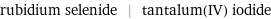 rubidium selenide | tantalum(IV) iodide