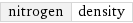 nitrogen | density