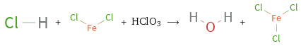  + + HClO3 ⟶ + 