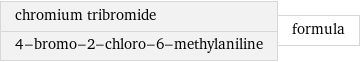 chromium tribromide 4-bromo-2-chloro-6-methylaniline | formula