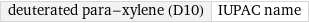 deuterated para-xylene (D10) | IUPAC name