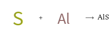  + ⟶ AlS