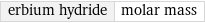 erbium hydride | molar mass