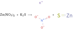 Zn(NO3)2 + K2S ⟶ + 