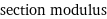 section modulus