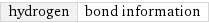 hydrogen | bond information