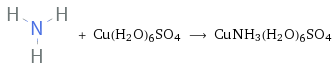  + Cu(H2O)6SO4 ⟶ CuNH3(H2O)6SO4
