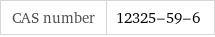 CAS number | 12325-59-6