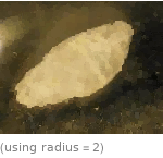  (using radius=2)