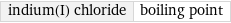 indium(I) chloride | boiling point