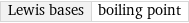 Lewis bases | boiling point