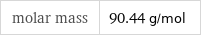 molar mass | 90.44 g/mol