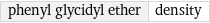 phenyl glycidyl ether | density