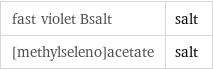 fast violet Bsalt | salt [methylseleno]acetate | salt