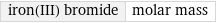 iron(III) bromide | molar mass