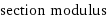 section modulus