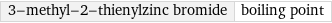 3-methyl-2-thienylzinc bromide | boiling point