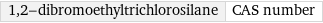 1, 2-dibromoethyltrichlorosilane | CAS number