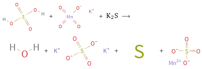  + + K2S ⟶ + + + 