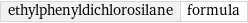 ethylphenyldichlorosilane | formula