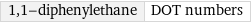 1, 1-diphenylethane | DOT numbers