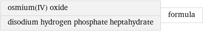 osmium(IV) oxide disodium hydrogen phosphate heptahydrate | formula