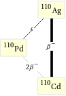 Decay chain Ag-110