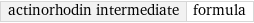 actinorhodin intermediate | formula