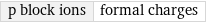 p block ions | formal charges