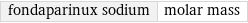 fondaparinux sodium | molar mass