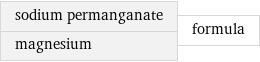 sodium permanganate magnesium | formula