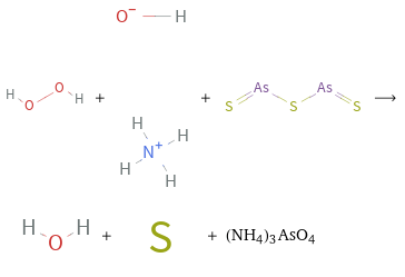  + + ⟶ + + (NH4)3AsO4