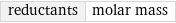 reductants | molar mass