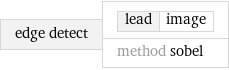 edge detect | lead | image method sobel