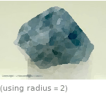  (using radius=2)